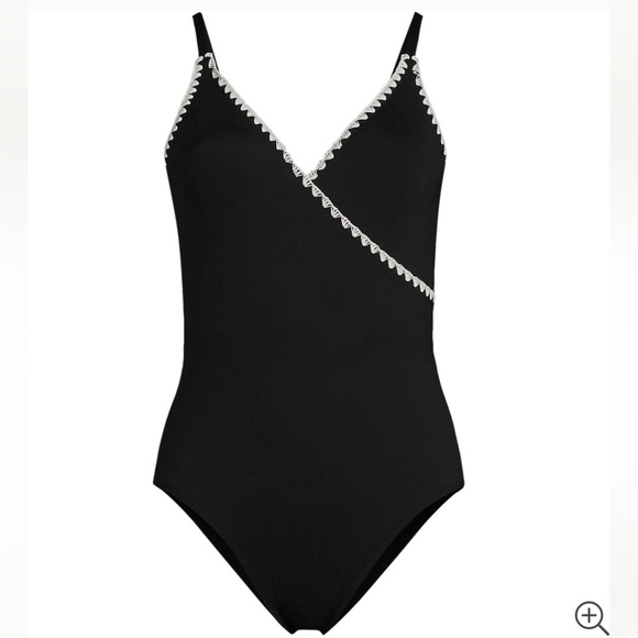 NEW Lands End Black Chlorine Resistant Swimsuit - Picture 3 of 9